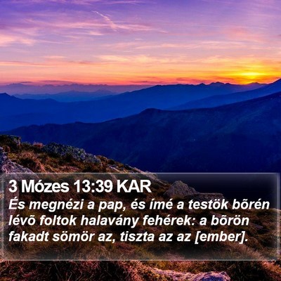 3 Mózes 13:39 KAR Bible Verse Image