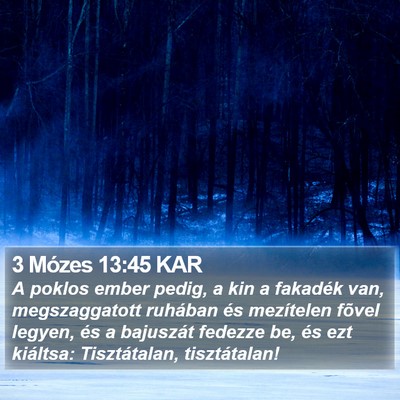 3 Mózes 13:45 KAR Bible Verse Image