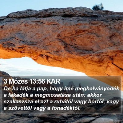 3 Mózes 13:56 KAR Bible Verse Image