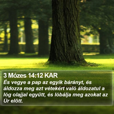 3 Mózes 14:12 KAR Bible Verse Image