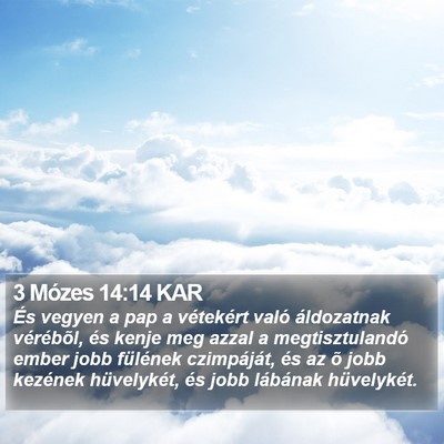 3 Mózes 14:14 KAR Bible Verse Image