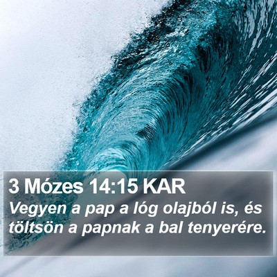 3 Mózes 14:15 KAR Bible Verse Image