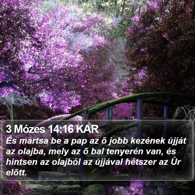3 Mózes 14:16 KAR Bible Verse Image