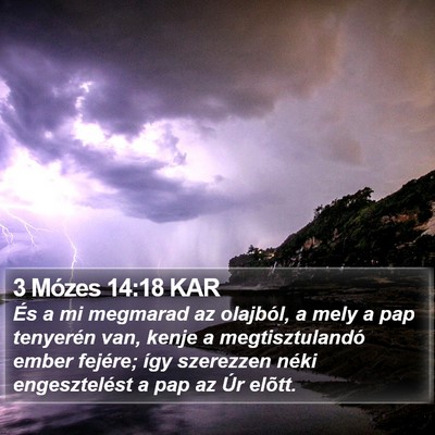 3 Mózes 14:18 KAR Bible Verse Image