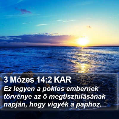 3 Mózes 14:2 KAR Bible Verse Image