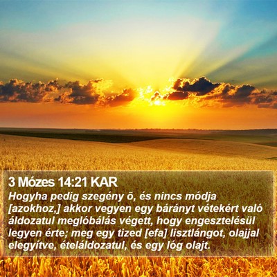 3 Mózes 14:21 KAR Bible Verse Image