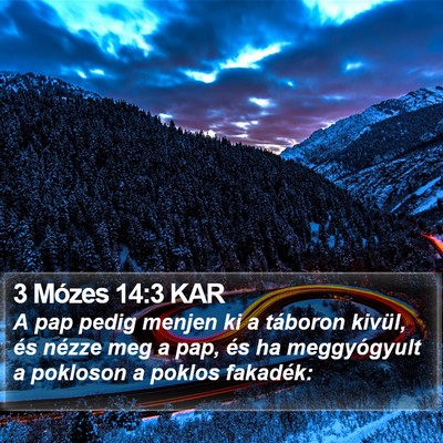3 Mózes 14:3 KAR Bible Verse Image
