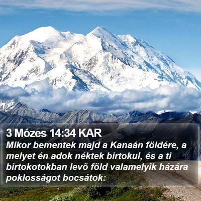 3 Mózes 14:34 KAR Bible Verse Image