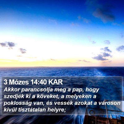 3 Mózes 14:40 KAR Bible Verse Image