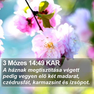 3 Mózes 14:49 KAR Bible Verse Image