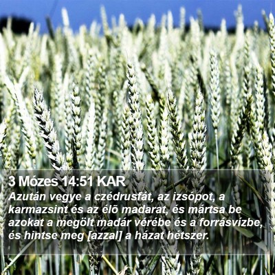 3 Mózes 14:51 KAR Bible Verse Image