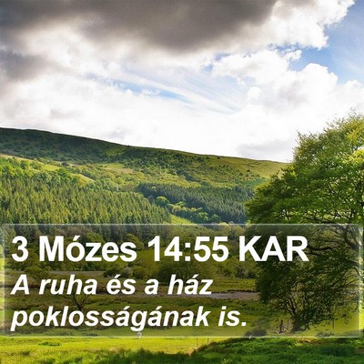 3 Mózes 14:55 KAR Bible Verse Image