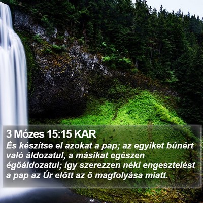 3 Mózes 15:15 KAR Bible Verse Image