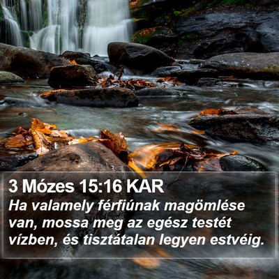 3 Mózes 15:16 KAR Bible Verse Image