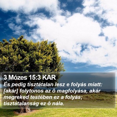3 Mózes 15:3 KAR Bible Verse Image
