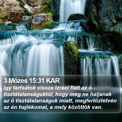 3 Mózes 15:31 KAR Bible Verse Image