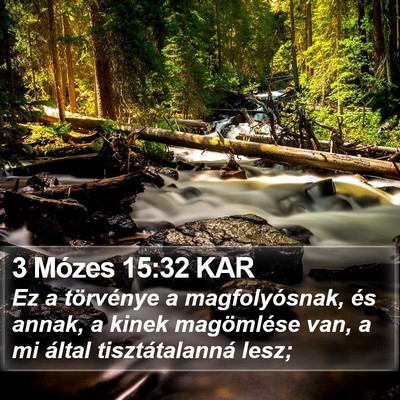 3 Mózes 15:32 KAR Bible Verse Image