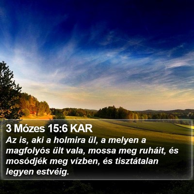 3 Mózes 15:6 KAR Bible Verse Image