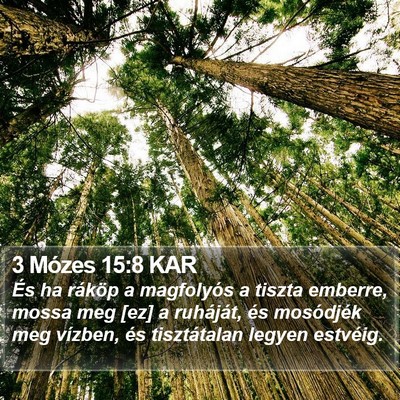 3 Mózes 15:8 KAR Bible Verse Image