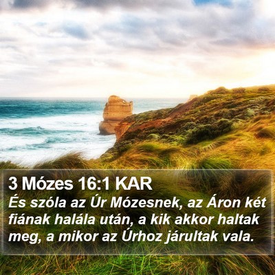 3 Mózes 16:1 KAR Bible Verse Image