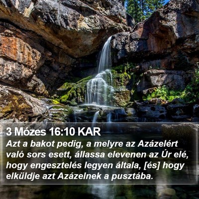3 Mózes 16:10 KAR Bible Verse Image