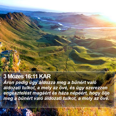 3 Mózes 16:11 KAR Bible Verse Image
