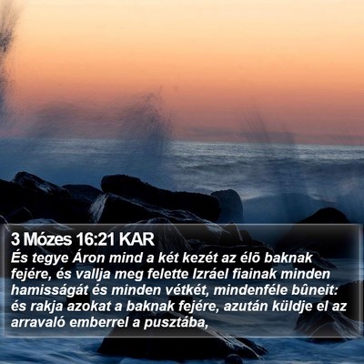 3 Mózes 16:21 KAR Bible Verse Image