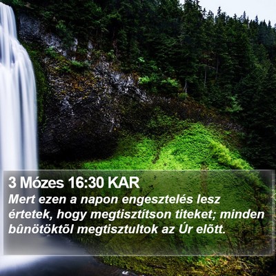 3 Mózes 16:30 KAR Bible Verse Image