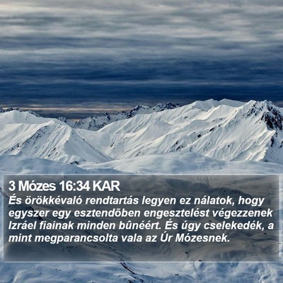 3 Mózes 16:34 KAR Bible Verse Image