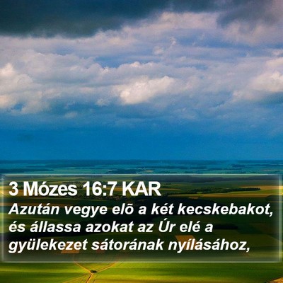 3 Mózes 16:7 KAR Bible Verse Image