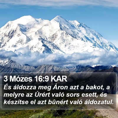 3 Mózes 16:9 KAR Bible Verse Image