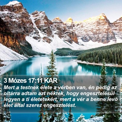 3 Mózes 17:11 KAR Bible Verse Image