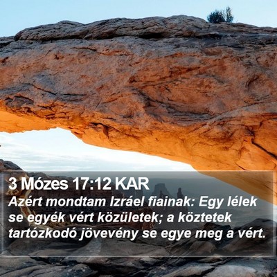3 Mózes 17:12 KAR Bible Verse Image