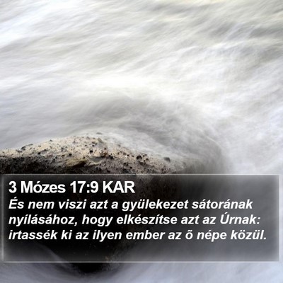 3 Mózes 17:9 KAR Bible Verse Image