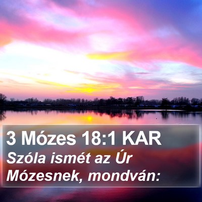3 Mózes 18:1 KAR Bible Verse Image