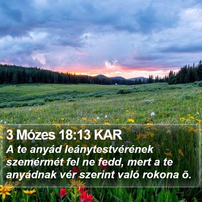 3 Mózes 18:13 KAR Bible Verse Image