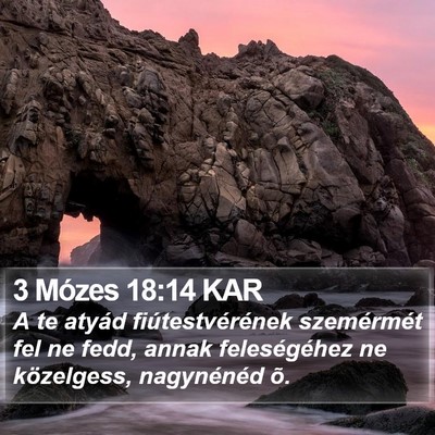 3 Mózes 18:14 KAR Bible Verse Image