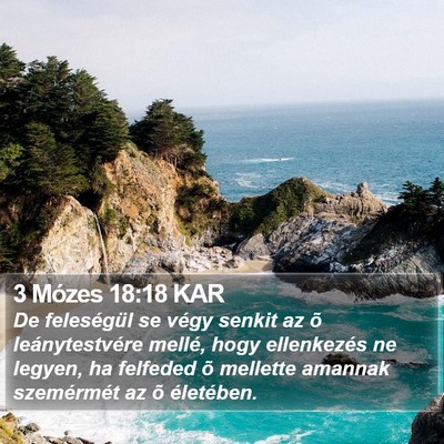 3 Mózes 18:18 KAR Bible Verse Image