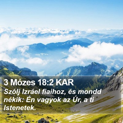 3 Mózes 18:2 KAR Bible Verse Image