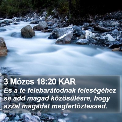 3 Mózes 18:20 KAR Bible Verse Image