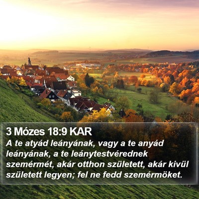 3 Mózes 18:9 KAR Bible Verse Image