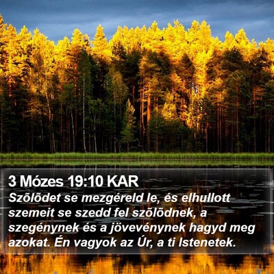 3 Mózes 19:10 KAR Bible Verse Image