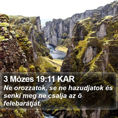 3 Mózes 19:11 KAR Bible Verse Image