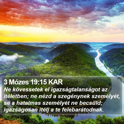 3 Mózes 19:15 KAR Bible Verse Image