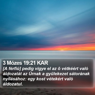 3 Mózes 19:21 KAR Bible Verse Image