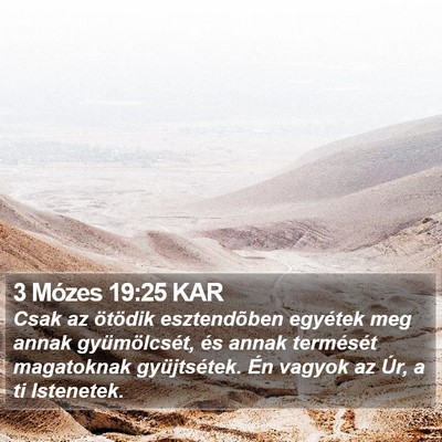 3 Mózes 19:25 KAR Bible Verse Image