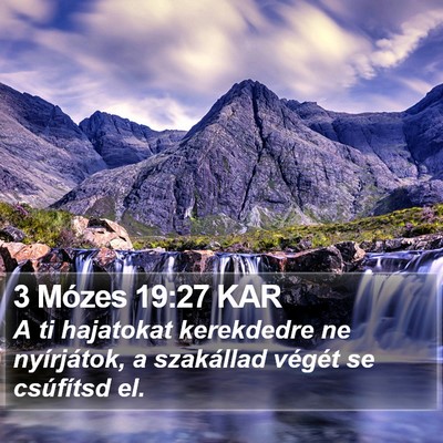 3 Mózes 19:27 KAR Bible Verse Image