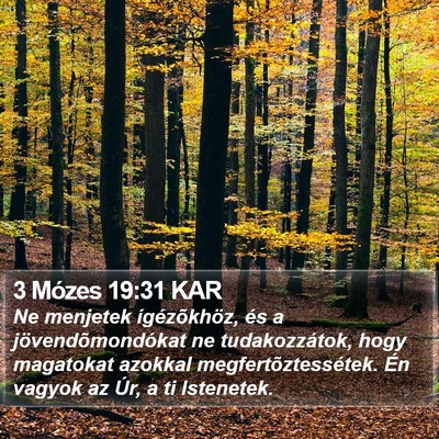3 Mózes 19:31 KAR Bible Verse Image