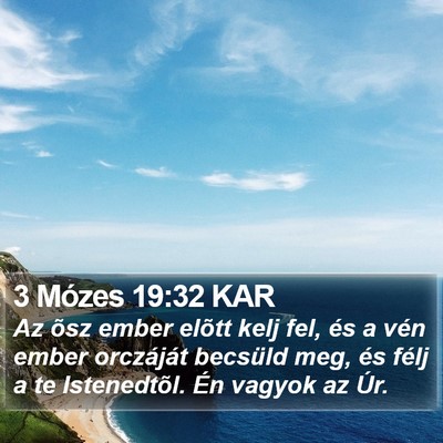 3 Mózes 19:32 KAR Bible Verse Image