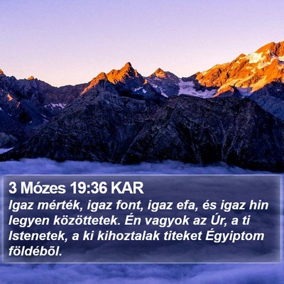 3 Mózes 19:36 KAR Bible Verse Image